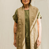 Clyde Vest in Organic Cotton Canvas Olivine#color_olivine