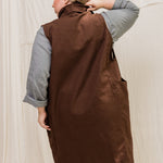Clyde Vest in Organic Cotton Canvas Umber#color_umber