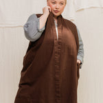 Clyde Vest in Organic Cotton Canvas Umber#color_umber