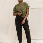 Clyde Work Pant in Organic Cotton Canvas Black#color_black