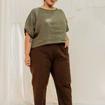 Clyde Work Pant in Organic Cotton Canvas Umber#color_umber