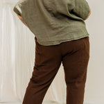 Clyde Work Pant in Organic Cotton Canvas Umber#color_umber
