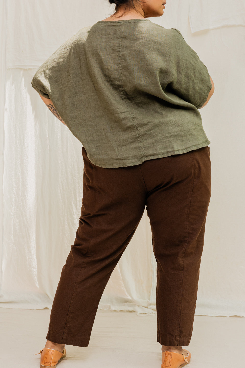 Clyde Work Pant in Organic Cotton Canvas Umber#color_umber