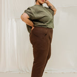 Clyde Work Pant in Organic Cotton Canvas Umber#color_umber
