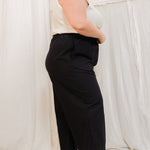 Florence Pant in Organic Cotton Canvas Black#color_black