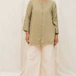 Florence Pant in Organic Cotton Canvas Natural#color_natural