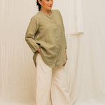 Florence Pant in Organic Cotton Canvas Natural#color_natural