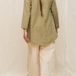 Florence Pant in Organic Cotton Canvas Natural#color_natural