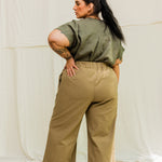 Florence Pant in Organic Cotton Canvas Olivine#color_olivine
