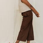 Florence Pant in Organic Cotton Canvas Umber#color_umber