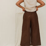 Florence Pant in Organic Cotton Canvas Umber#color_umber