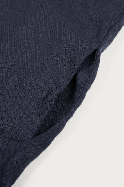 Georgia Midi in Midweight Linen Navy#color_navy