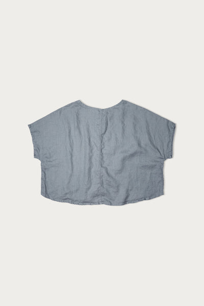 Linn Tee in Midweight Linen Sea Glass#color_sea-glass