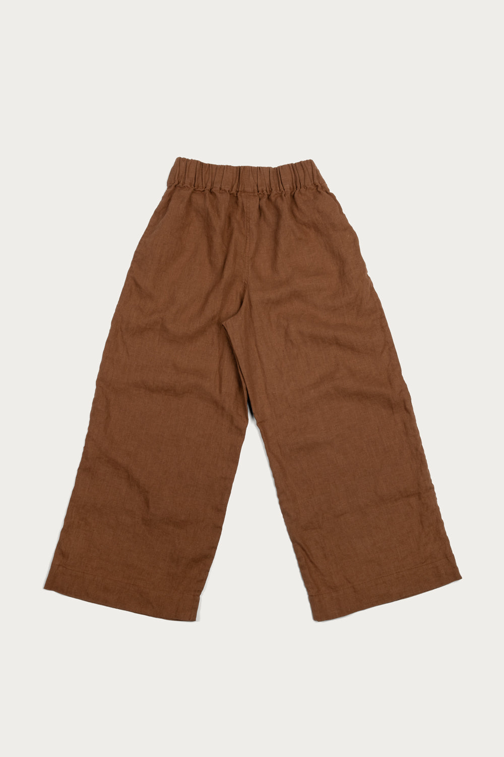 Florence Pant in Midweight Linen Pecan#color_pecan