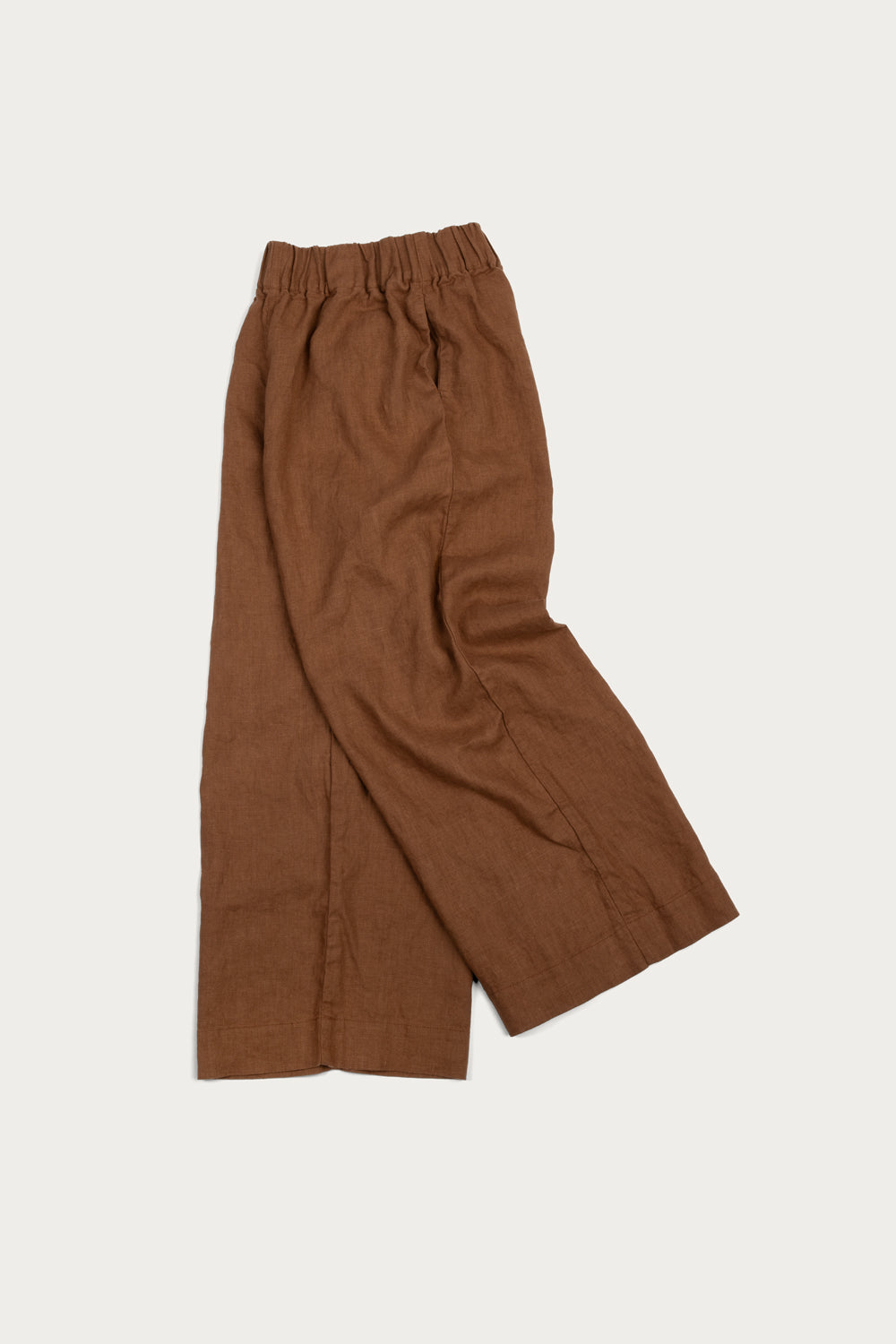 Florence Pant in Midweight Linen Pecan#color_pecan