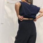 Andy Trouser in Washable Silk Graphite#color_graphite