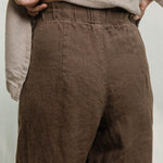 Andy Trouser in Midweight Linen Cacao#color_cacao