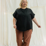 Andy Trouser in Midweight Linen Cedar#color_cedar