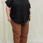 Andy Trouser in Midweight Linen Cedar#color_cedar