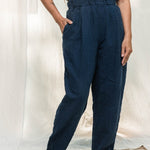 Andy Trouser in Midweight Linen Indigo#color_indigo