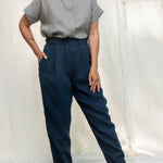 Andy Trouser in Midweight Linen Indigo#color_indigo