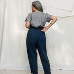 Andy Trouser in Midweight Linen Indigo#color_indigo