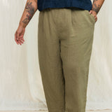 Andy Trouser in Midweight Linen Pear#color_pear