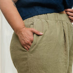 Andy Trouser in Midweight Linen Pear