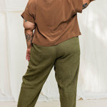 Andy Trouser in Midweight Linen Verte#color_verte