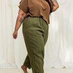 Andy Trouser in Midweight Linen Verte#color_verte