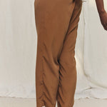Andy Trouser in Washable Silk Ochre#color_ochre