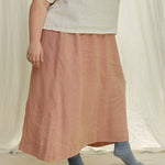 Bel Skirt in Lightweight Linen Canyon#color_canyon