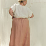 Bel Skirt in Lightweight Linen Canyon#color_canyon