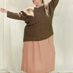 Bel Skirt in Lightweight Linen Canyon#color_canyon
