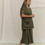 Bel Skirt in Lightweight Linen Lichen#color_lichen
