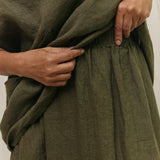 Bel Skirt in Lightweight Linen Lichen#color_lichen
