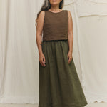 Bel Skirt in Lightweight Linen Lichen#color_lichen