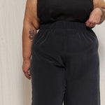 Florence Pant in Washable Silk Graphite#color_graphite