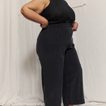 Florence Pant in Washable Silk Graphite#color_graphite