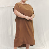 Georgia Midi in Washable Silk Ochre#color_ochre