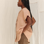 Georgia Snap Top in Lightweight Linen Canyon#color_canyon