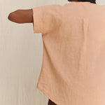 Georgia Snap Top in Lightweight Linen Canyon#color_canyon