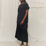 Georgia Snap Top in Washable Silk Graphite#color_graphite