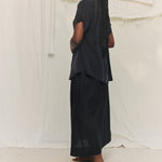 Georgia Snap Top in Washable Silk Graphite#color_graphite