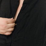 Georgia Snap Top in Lightweight Linen Ink#color_ink