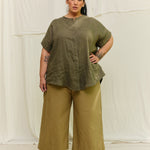 Georgia Snap Top in Lightweight Linen Lichen#color_lichen