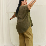 Georgia Snap Top in Lightweight Linen Lichen#color_lichen