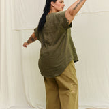 Georgia Snap Top in Lightweight Linen Lichen#color_lichen