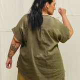 Georgia Snap Top in Lightweight Linen Lichen#color_lichen