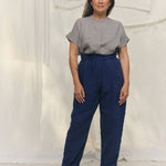 Georgia Snap Top in Lightweight Linen Overcast#color_overcast